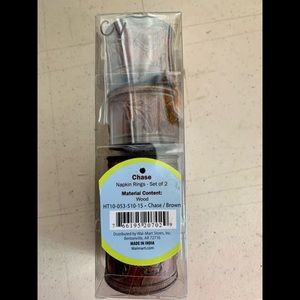 New Napkins Ring/Set of 4 Carved Wood  Napkins Rings/ Napkins Holder